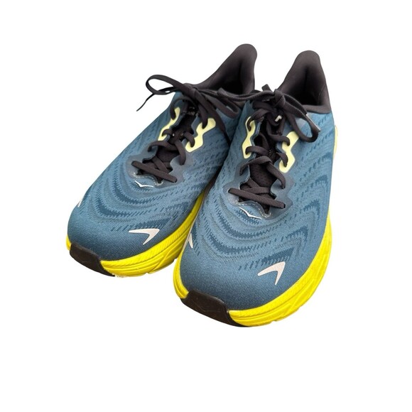 Hoka One One Shoes Sneakers Mens 9.5 Blue Yellow Running Arahi 6 main image 5